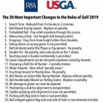 2019 Golf Rule Changes
